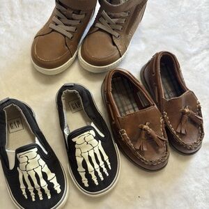 GAP Kids Brown and Black Skeleton Sneakers